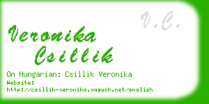 veronika csillik business card